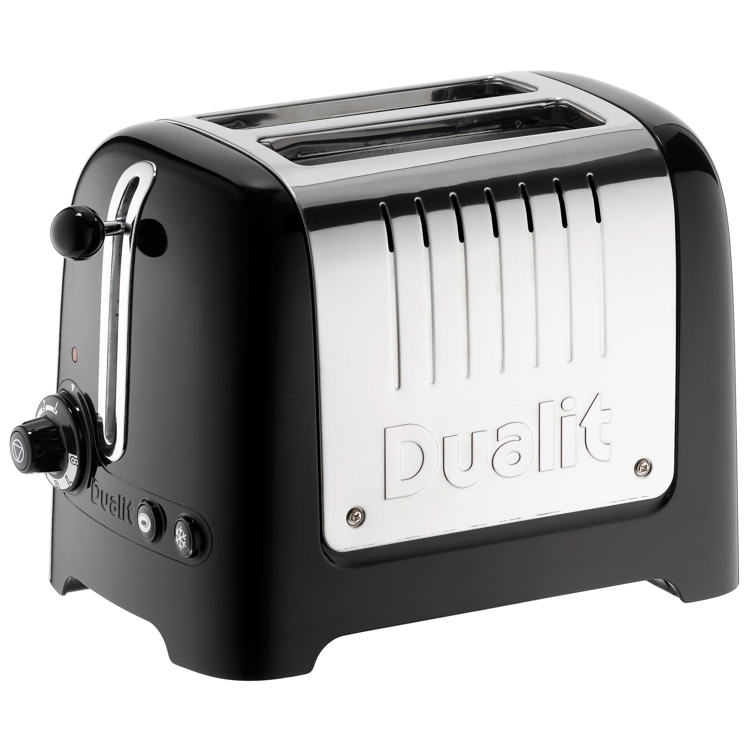 Dualit Lite 2 Slice Toaster with Warming Rack Gloss Black