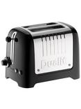 Dualit Lite 2-Slice Toaster with Warming Rack, Black