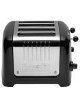 Dualit Lite 4-Slice Toaster with Warming Rack, Gloss Black