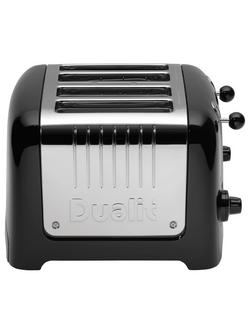 Dualit 4 Slice Lite Toaster, Gloss Black