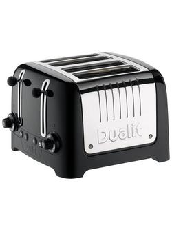 Dualit 4 Slice Lite Toaster - view 2, Gloss Black