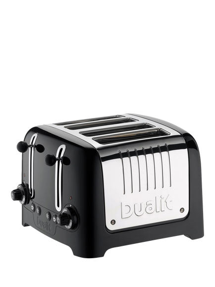 Dualit 4 Slice Lite Toaster - view 2, Gloss Black