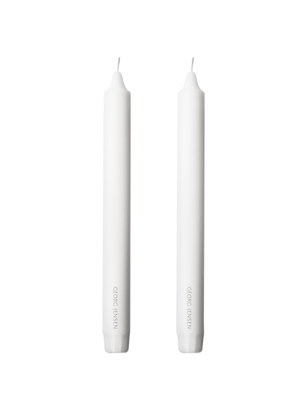 Georg Jensen Candle, 2 Piece, White, White
