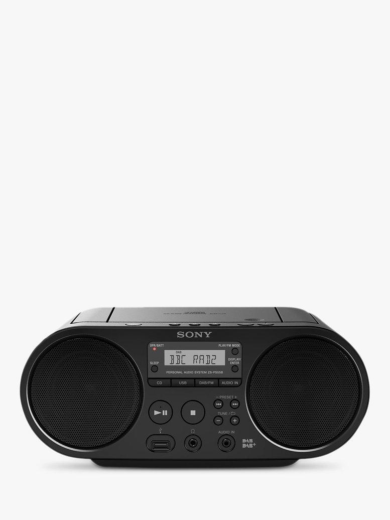 Sony ZSPS55B DAB/FM CD Boombox With USB Playback, Black