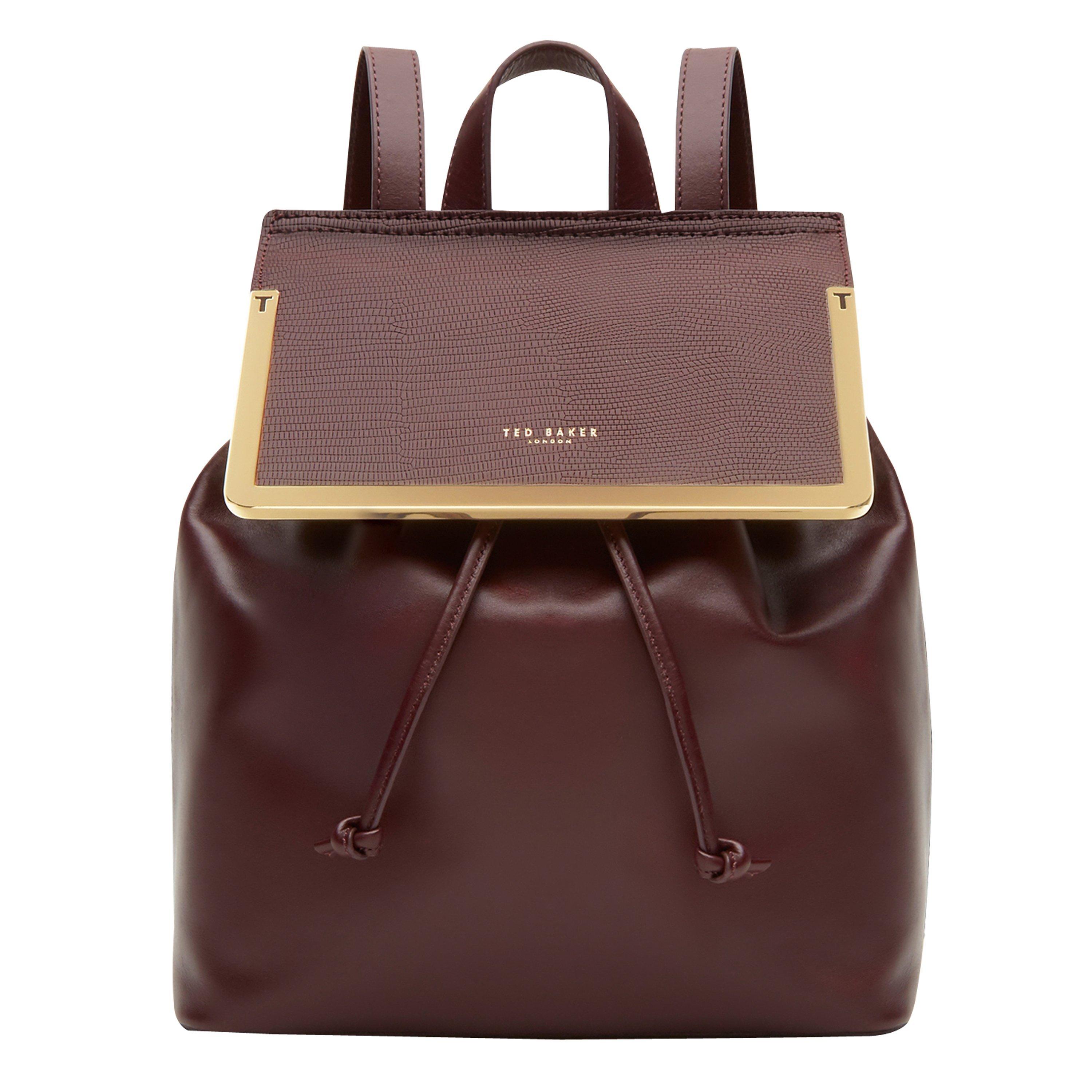 Ted Baker Lyliana Leather Backpack, Maroon