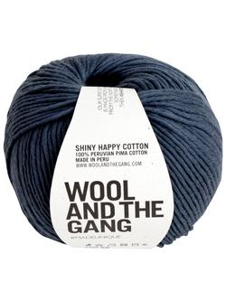 Wool And The Gang Shiny Happy Cotton Knitting and Crochet Yarn, 100g, Eagle Grey