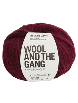 Wool And The Gang Crazy Sexy Wool Super Chunky Yarn, 200g, Margaux Red
