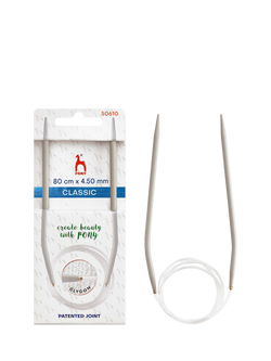 Pony 80cm Circular Knitting Needles, Grey