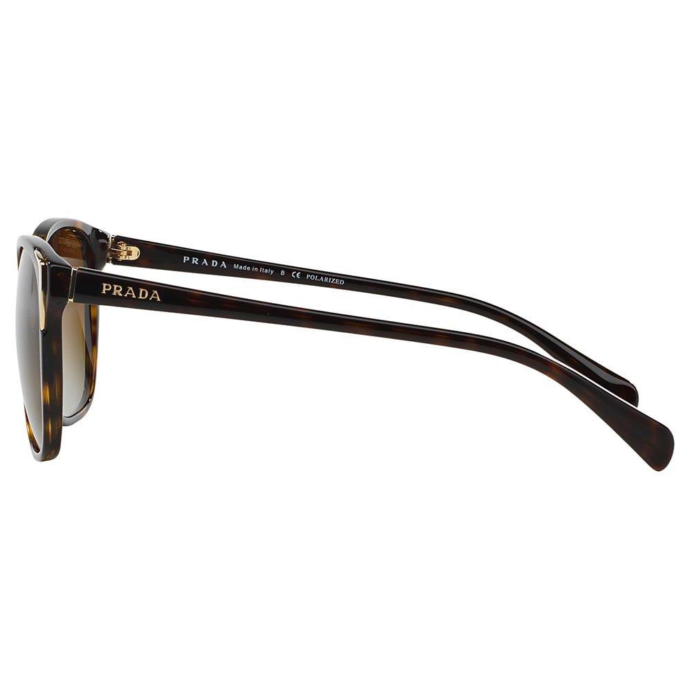 Prada PR01OS Polarised Square Sunglasses Tortoiseshell