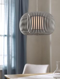 John Lewis Harmony Small Ribbon Ceiling Light - view 2, Grey