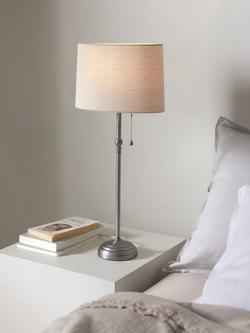 John Lewis Isabel Tall Table Lamp - view 2, Pewter
