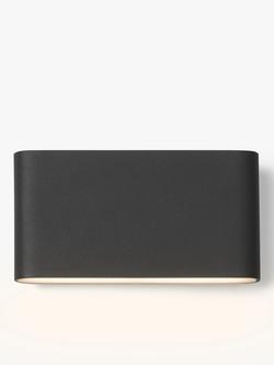 John Lewis Olbia LED Outdoor Wall Light, Charcoal - view 2, Black