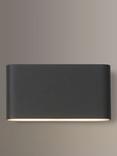 John Lewis Olbia LED Outdoor Wall Light, Charcoal