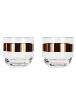 Tom Dixon Tank Whiskey Glass, Set of 2, Copper