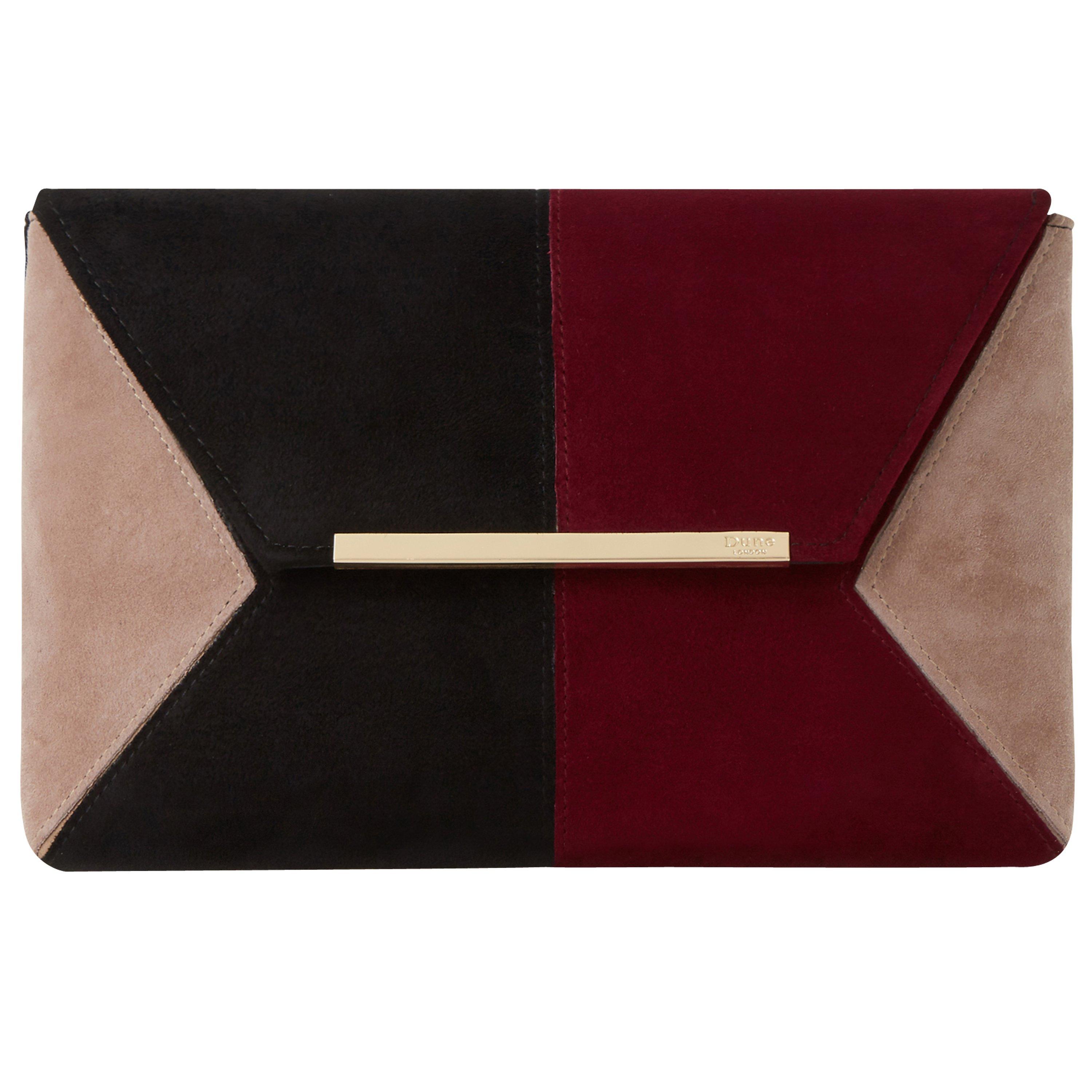 Dune Batch Colour Block Clutch Bag