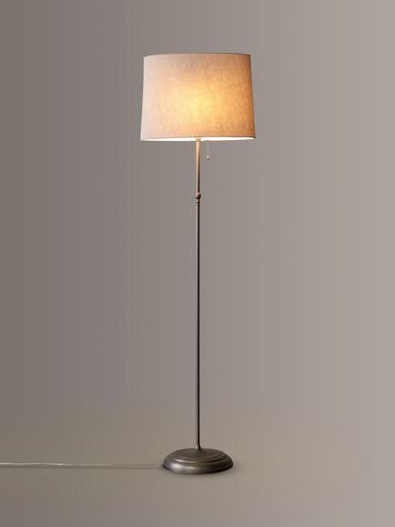 John Lewis Isabel Oval Shade Floor Lamp, Pewter