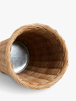 John Lewis Modern Country Wicker Umbrella Stand - view 2, Natural