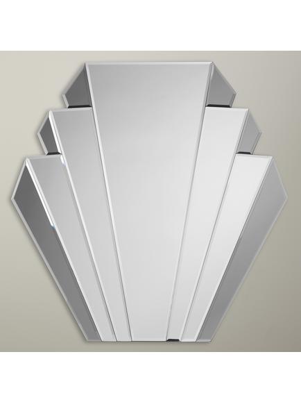 Deco Smoked Glass Mirror, 76 x 76cm, Clear, Clear