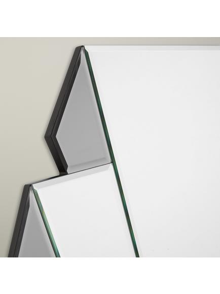 Deco Smoked Glass Mirror, 76 x 76cm, Clear - view 2, Clear