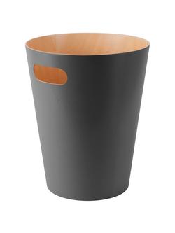 Umbra Woodrow Waste Paper Bin, Grey