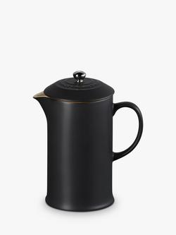 Le Creuset Stoneware Coffee Press, 1L, Satin Black