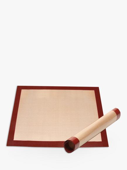 NoStik Silicone Roll and Pastry Preparation Mat, 30cm, Black