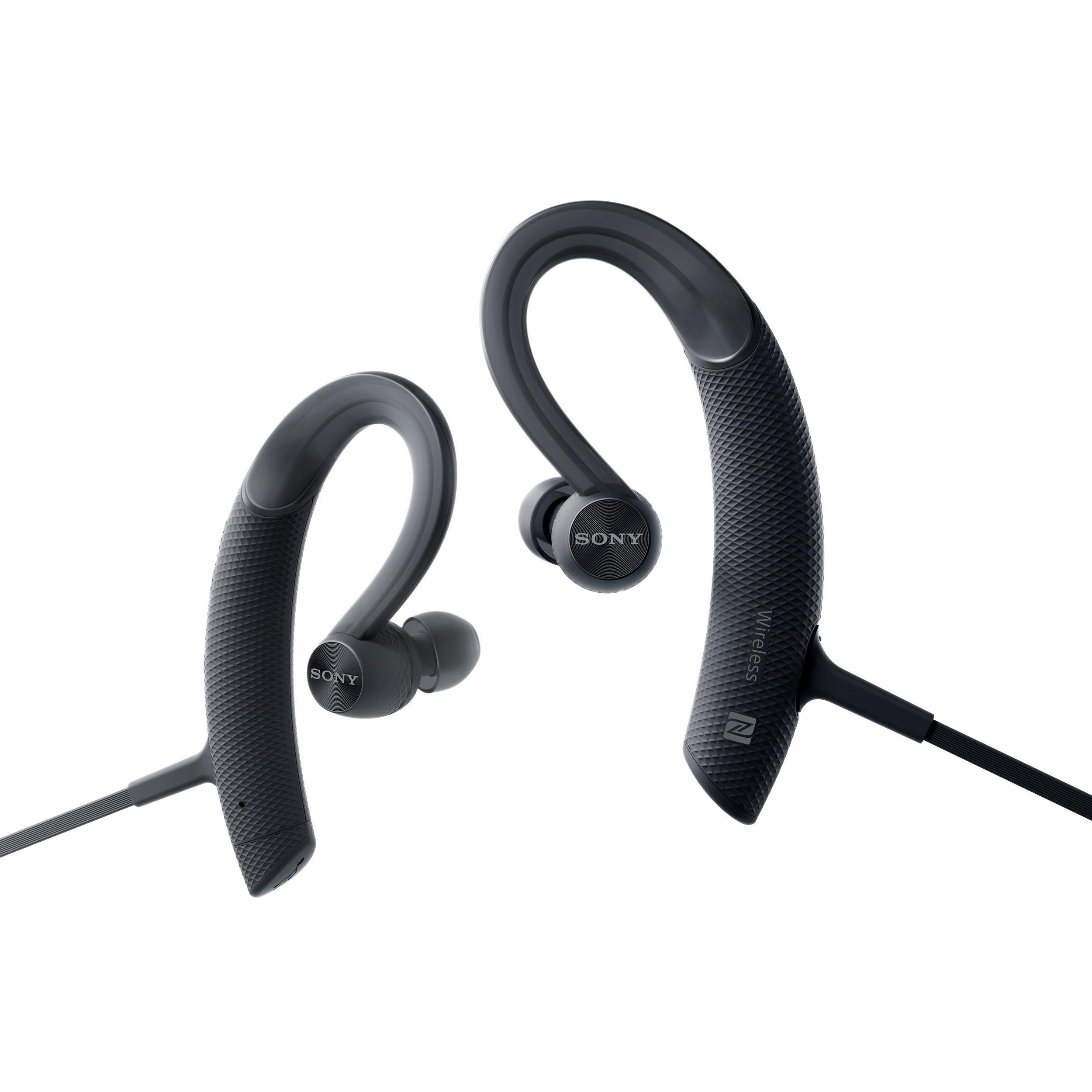 Sony MDR XB80BS Extra Bass Bluetooth Splash Resistant Wireless Sports In Ear Headphones with Built In Mic Remote Volume Control Black