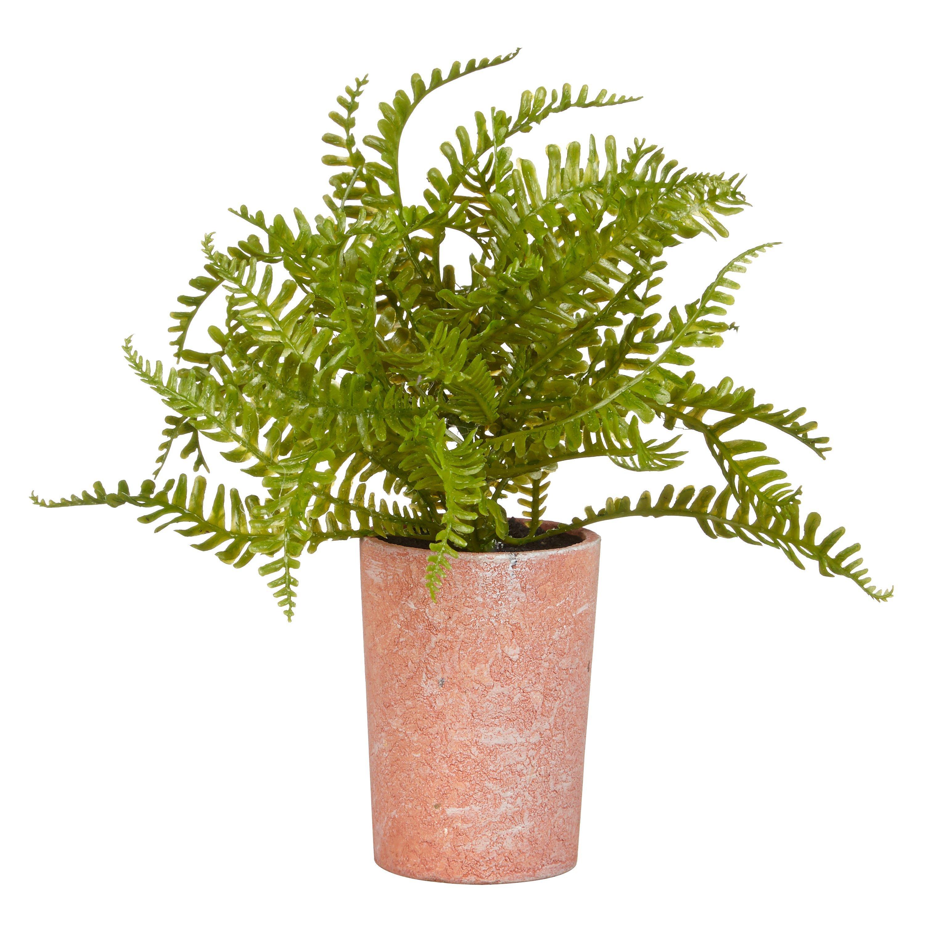John Lewis Artificial Fern in Plant Pot, 18cm