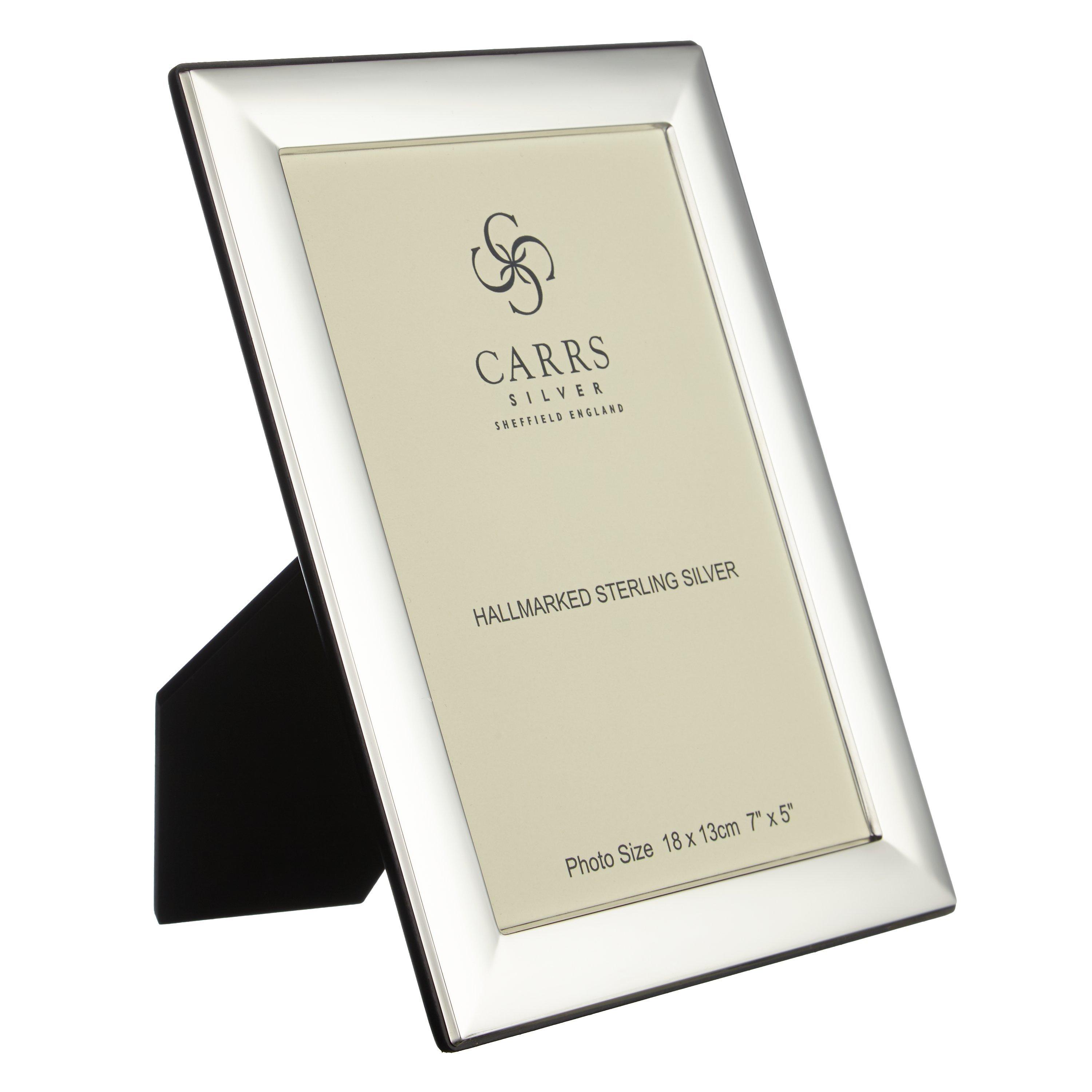 Carrs Berkeley Plain Photo Frame, Sterling Silver, 5 x 7