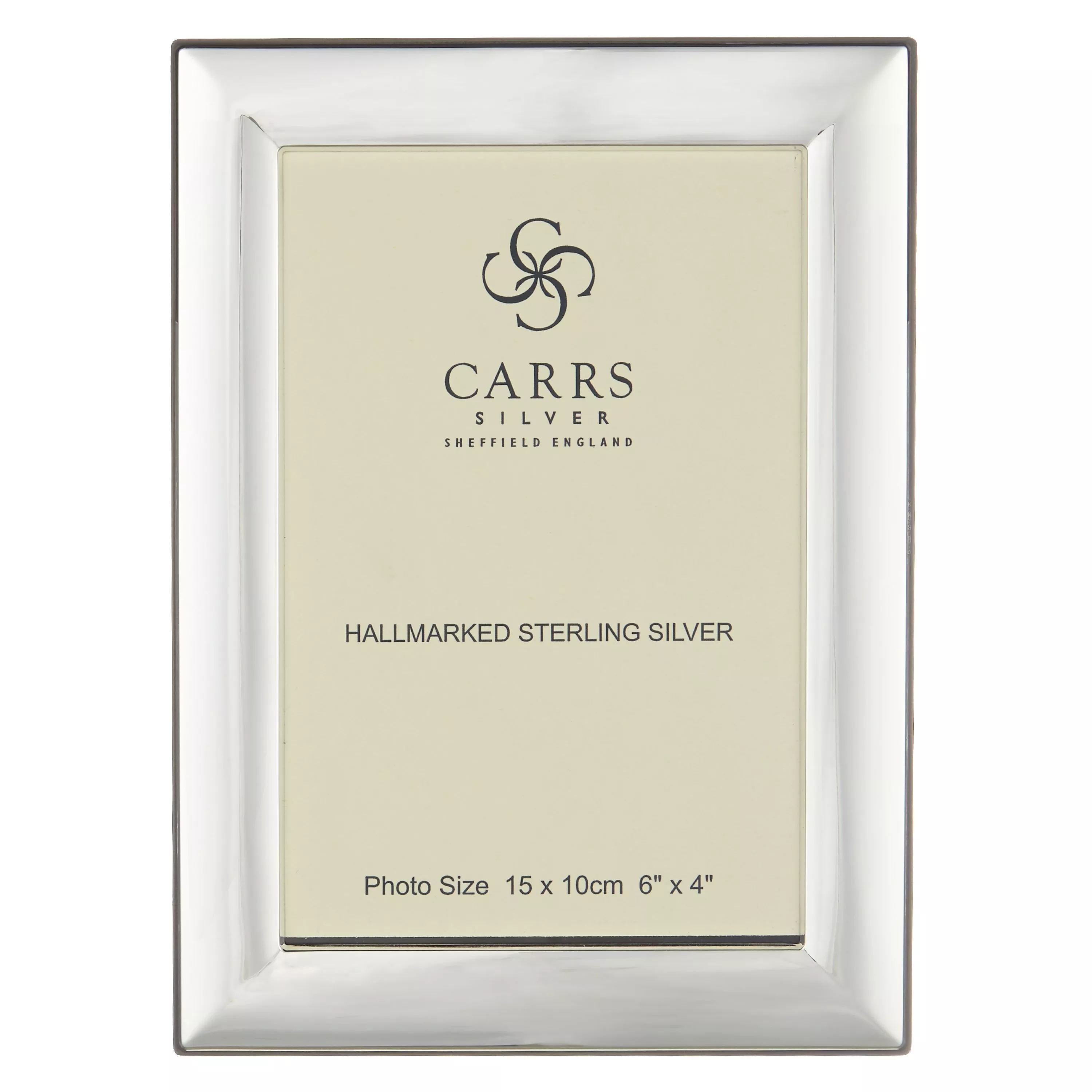 Carrs Berkeley Plain Photo Frame, Sterling Silver