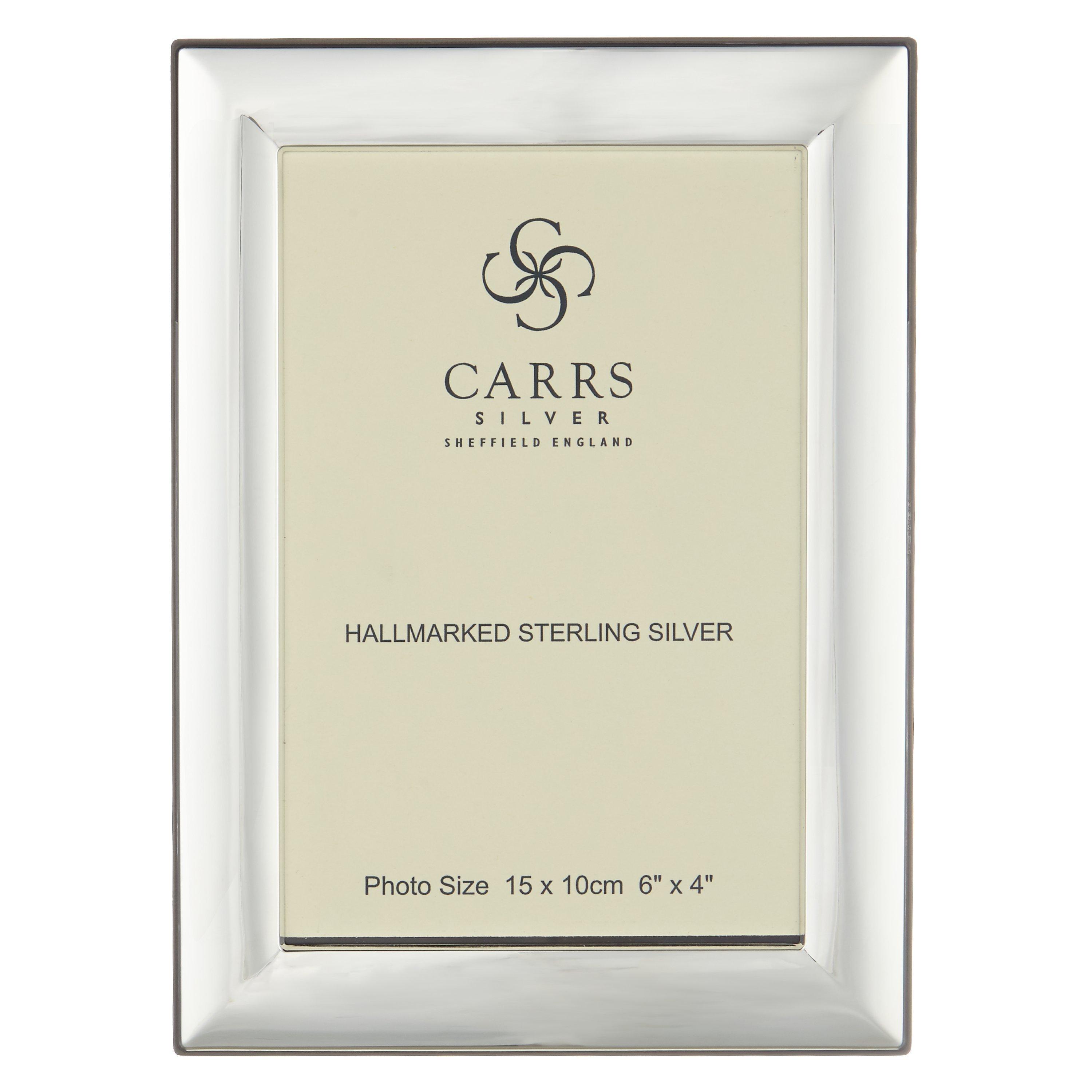 Carrs Berkeley Plain Photo Frame, Sterling Silver