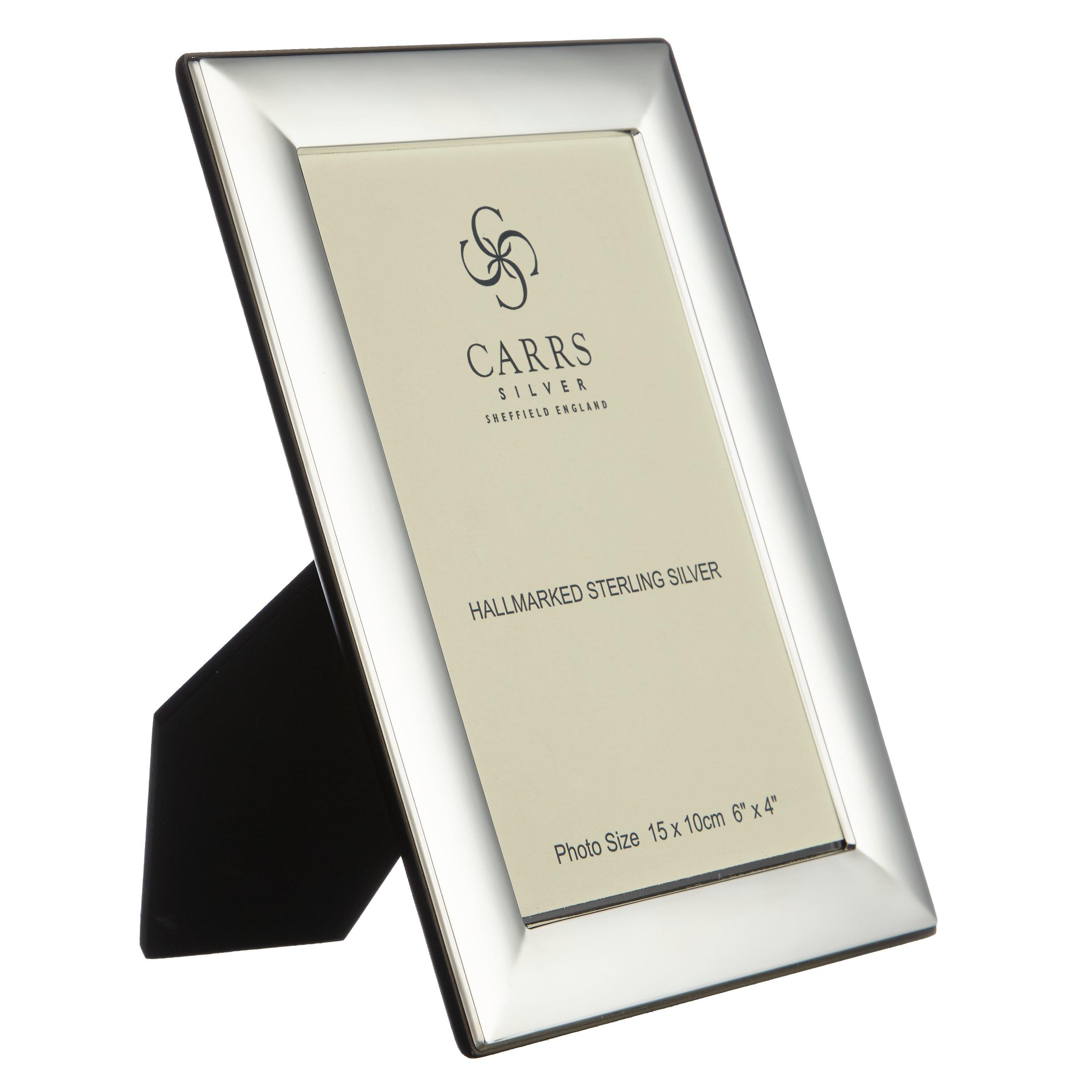 Carrs Berkeley Plain Photo Frame, Sterling Silver