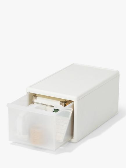 Like-it Modular Storage Drawer, Medium, W25.5cm, White, Clear