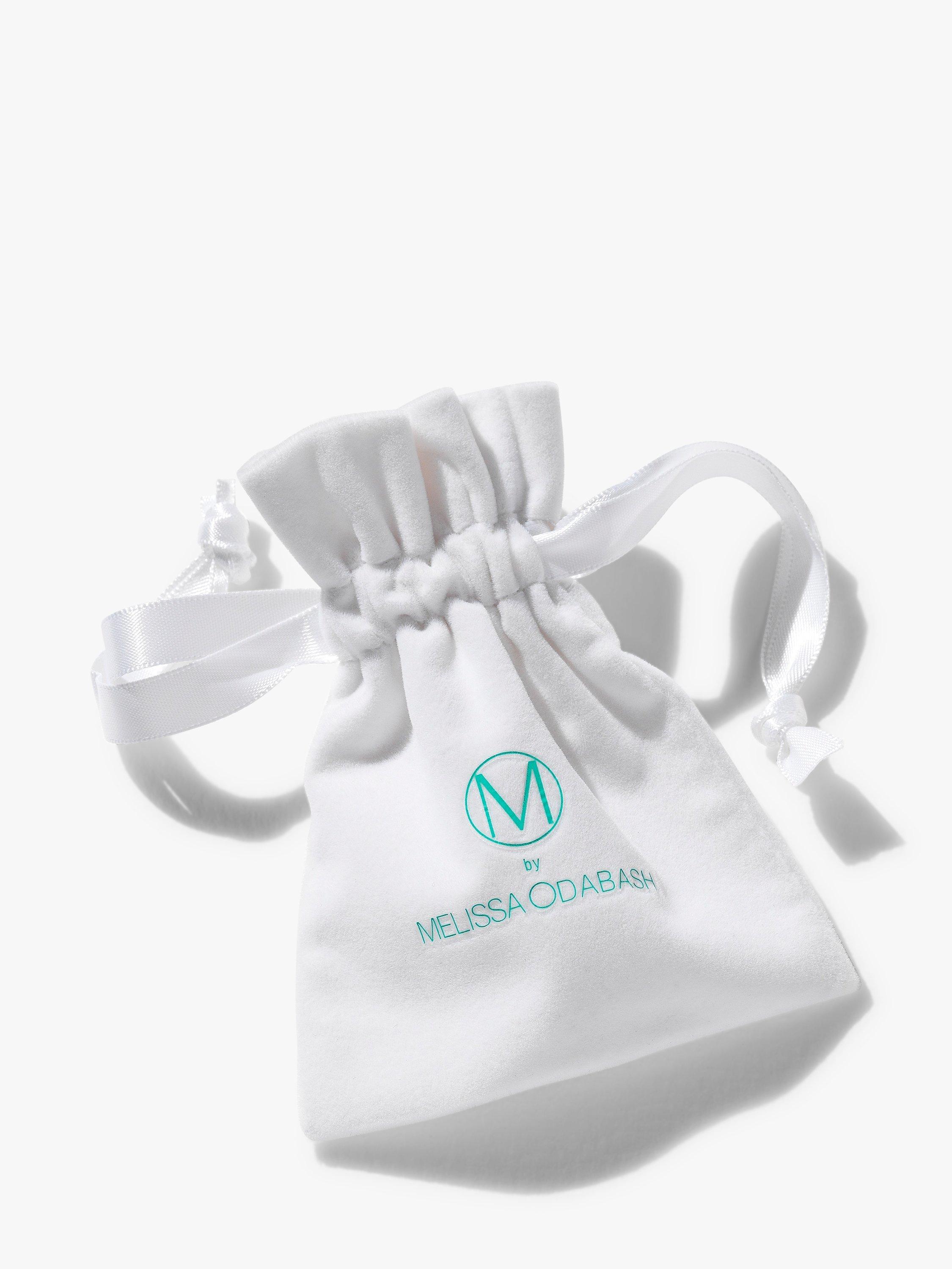 Melissa Odabash Medium Hoop Earrings, Silver