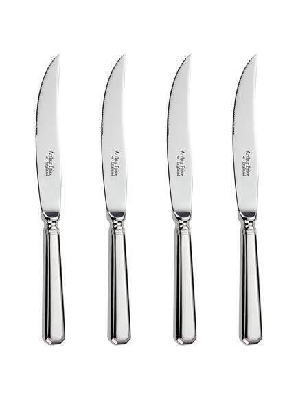 Arthur Price Grecian Stainless Steel Steak Knives, Set of 4, Stainless Steel