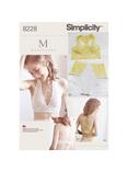 Simplicity Women's Bra and Pants Sewing Pattern, 8228