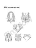 Simplicity Women's Bra and Pants Sewing Pattern, 8228
