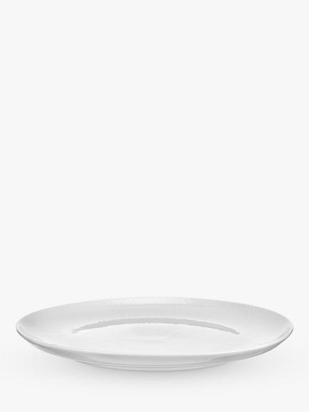 Design Project by John Lewis Porcelain Coupe Side Plate, 23cm - view 2, White