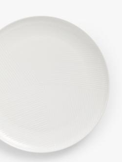 Design Project by John Lewis Porcelain Coupe Dinner Plate, 28cm - view 2, White