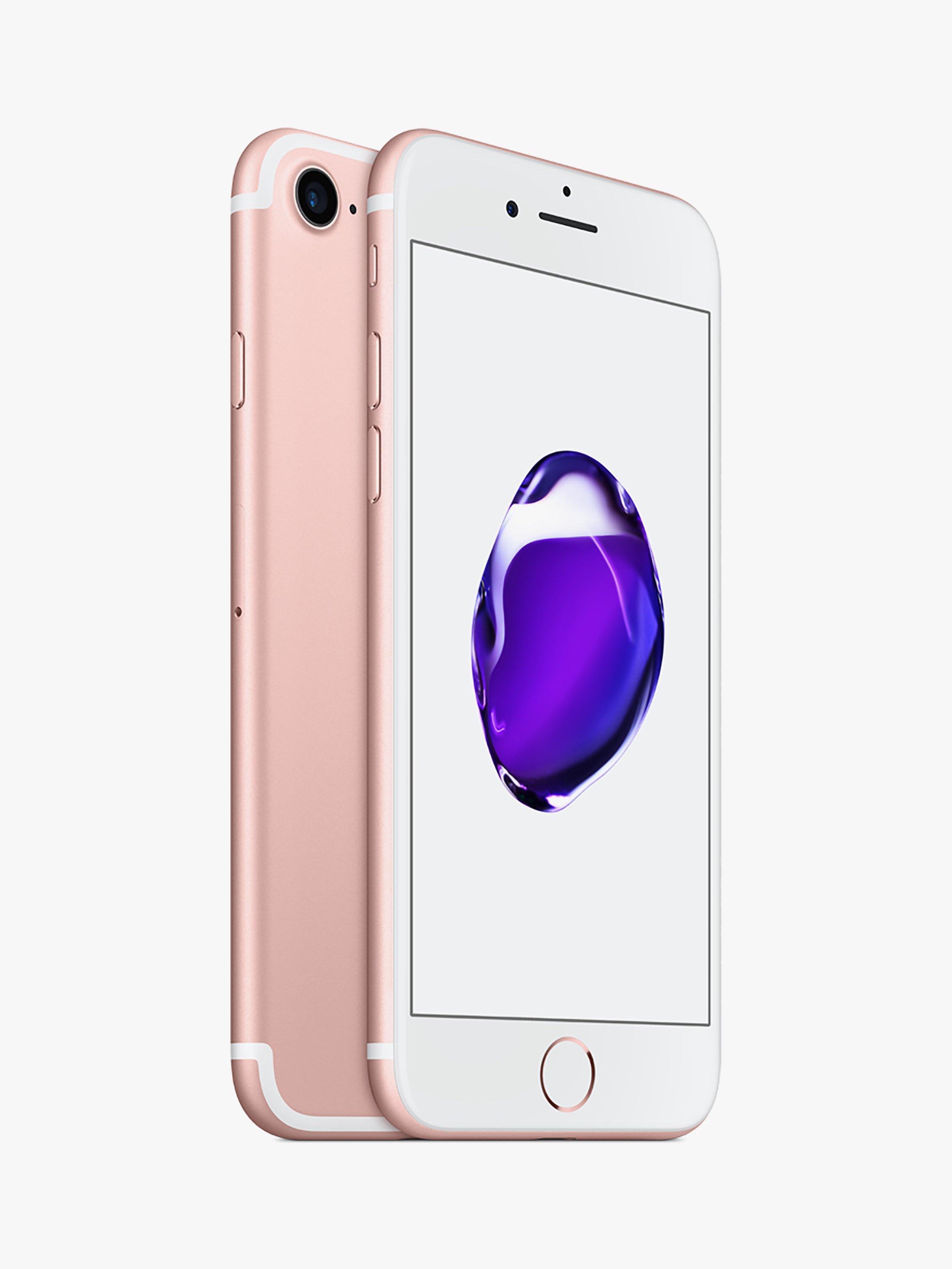 Apple iPhone 7, iOS 10, 4.7", 4G LTE, SIM Free, 32GB, Rose Gold