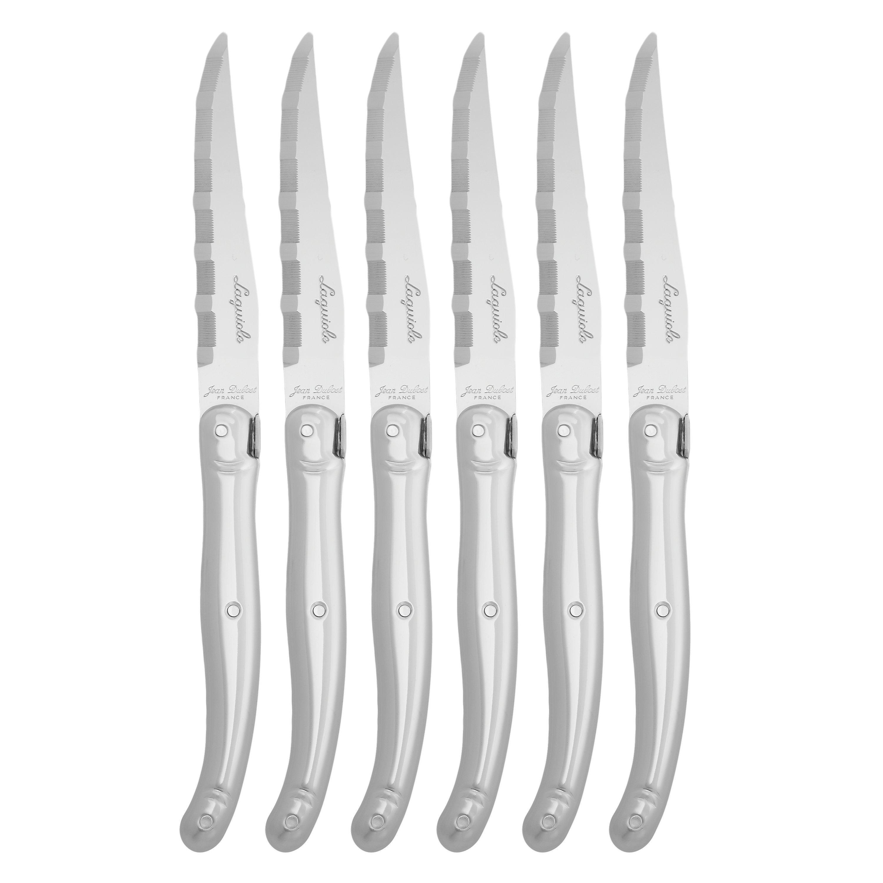 Laguiole by Jean Dubost Stainless Steel Steak Knife, Set of 6