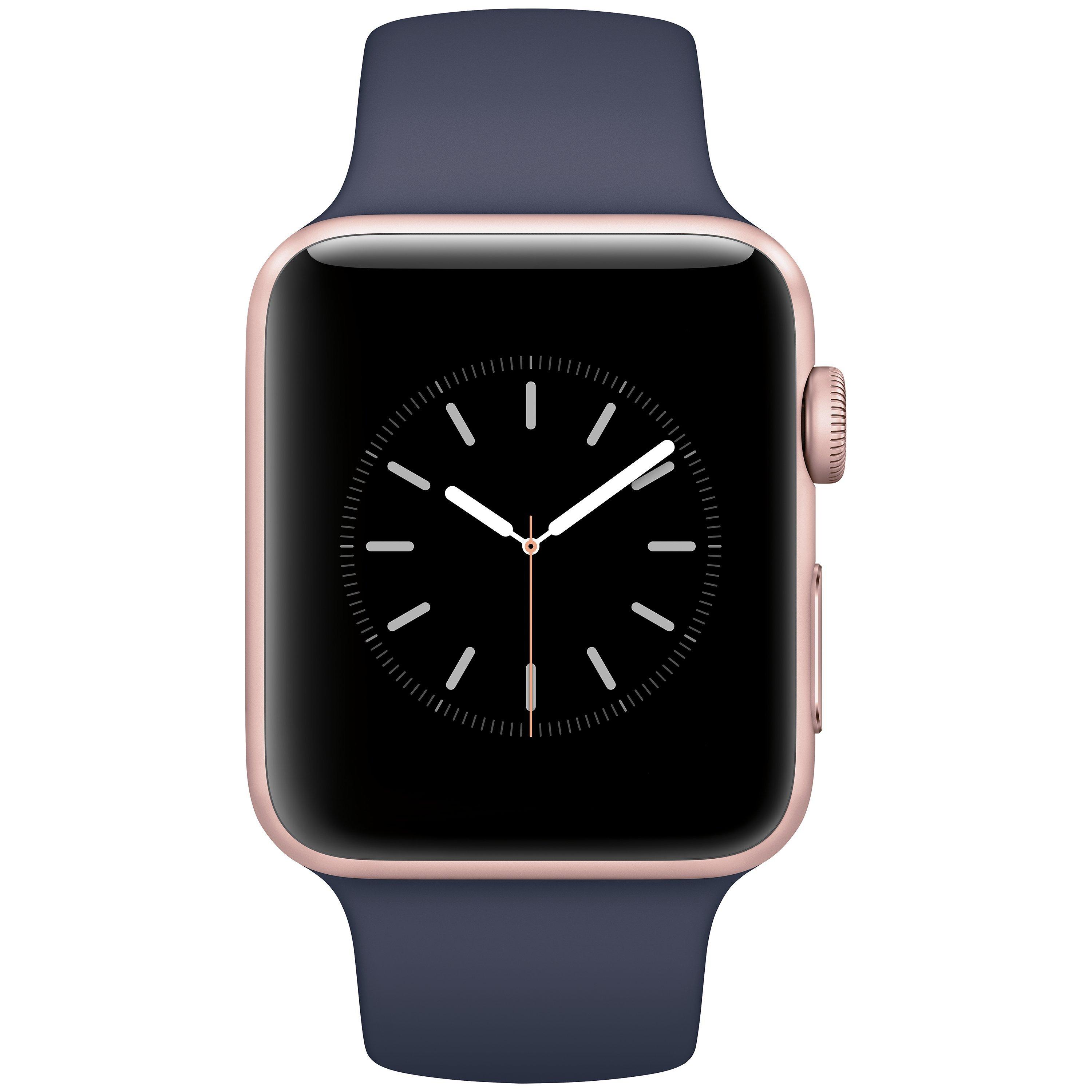 Apple Watch Series 2 42mm Rose Gold Aluminium Case with Sport Band Midnight Blue