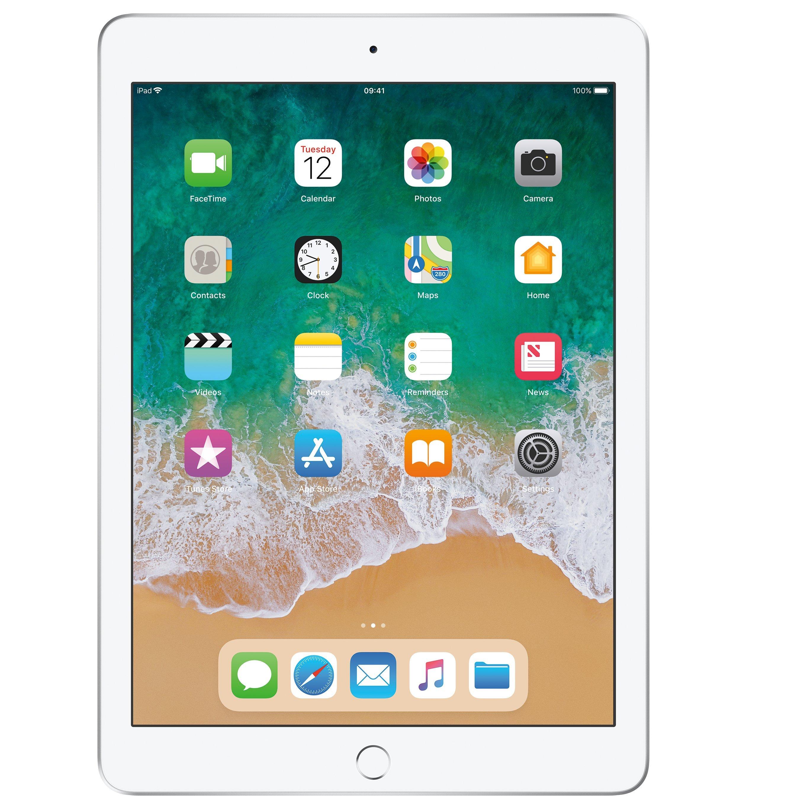 2018 Apple iPad 9.7", A10, iOS 11, Wi-Fi, 32GB, Silver
