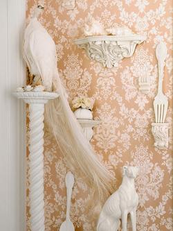 Cole & Son Mariinsky Giselle Paste the Wall Wallpaper - view 2, Shell Pink 108/5024