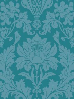 Cole & Son Mariinsky Fonteyn Paste the Wall Wallpaper, Teal, 108/7033