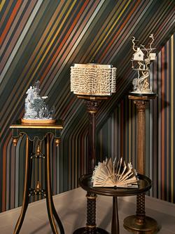 Cole & Son Mariinsky Carousel Paste the Wall Wallpaper - view 2, Charcoal 108/6031