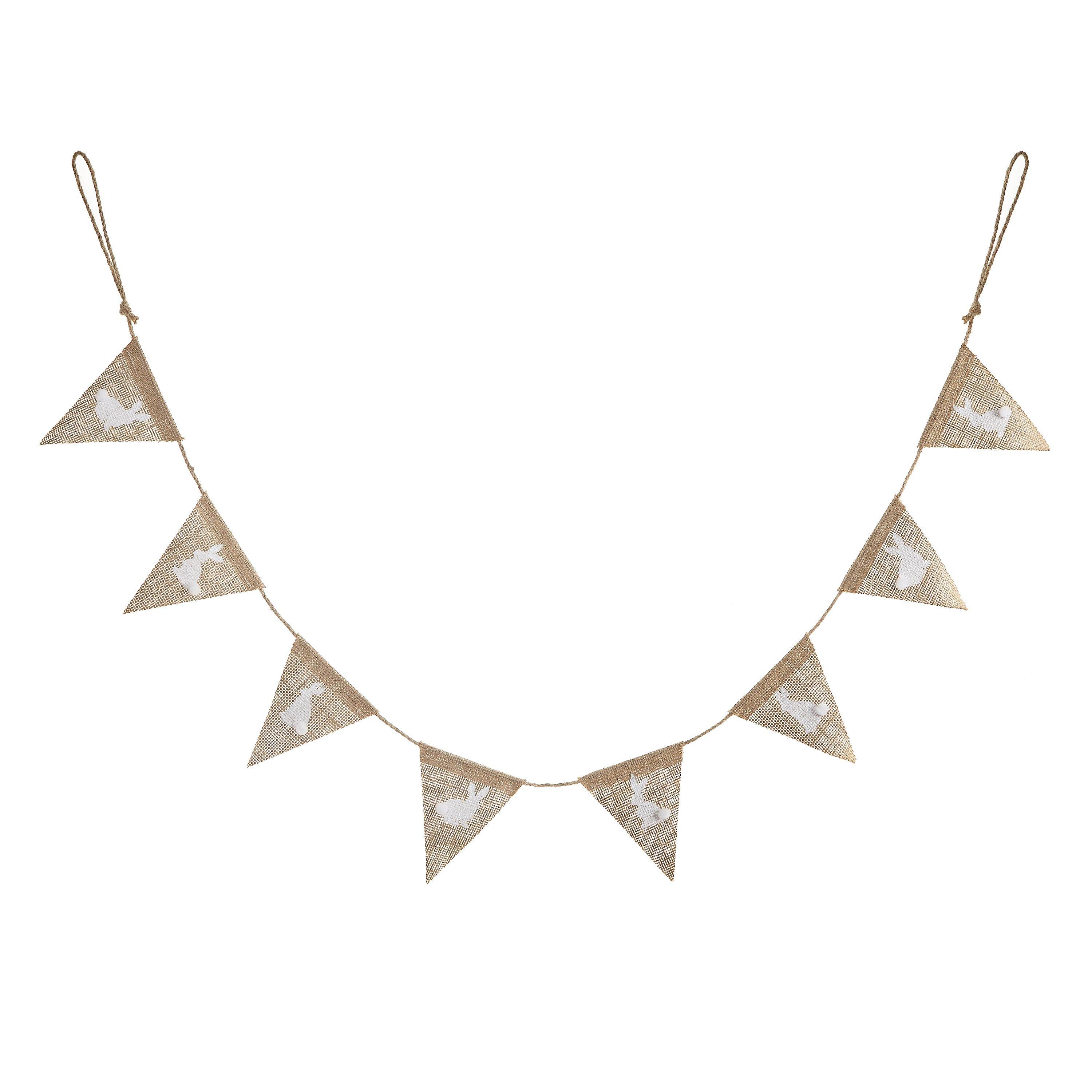 John Lewis Hessian Easter Bunny Bunting