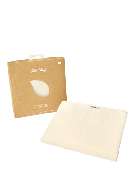 The Little Green Sheep Waterproof Cot Mattress Protector, 