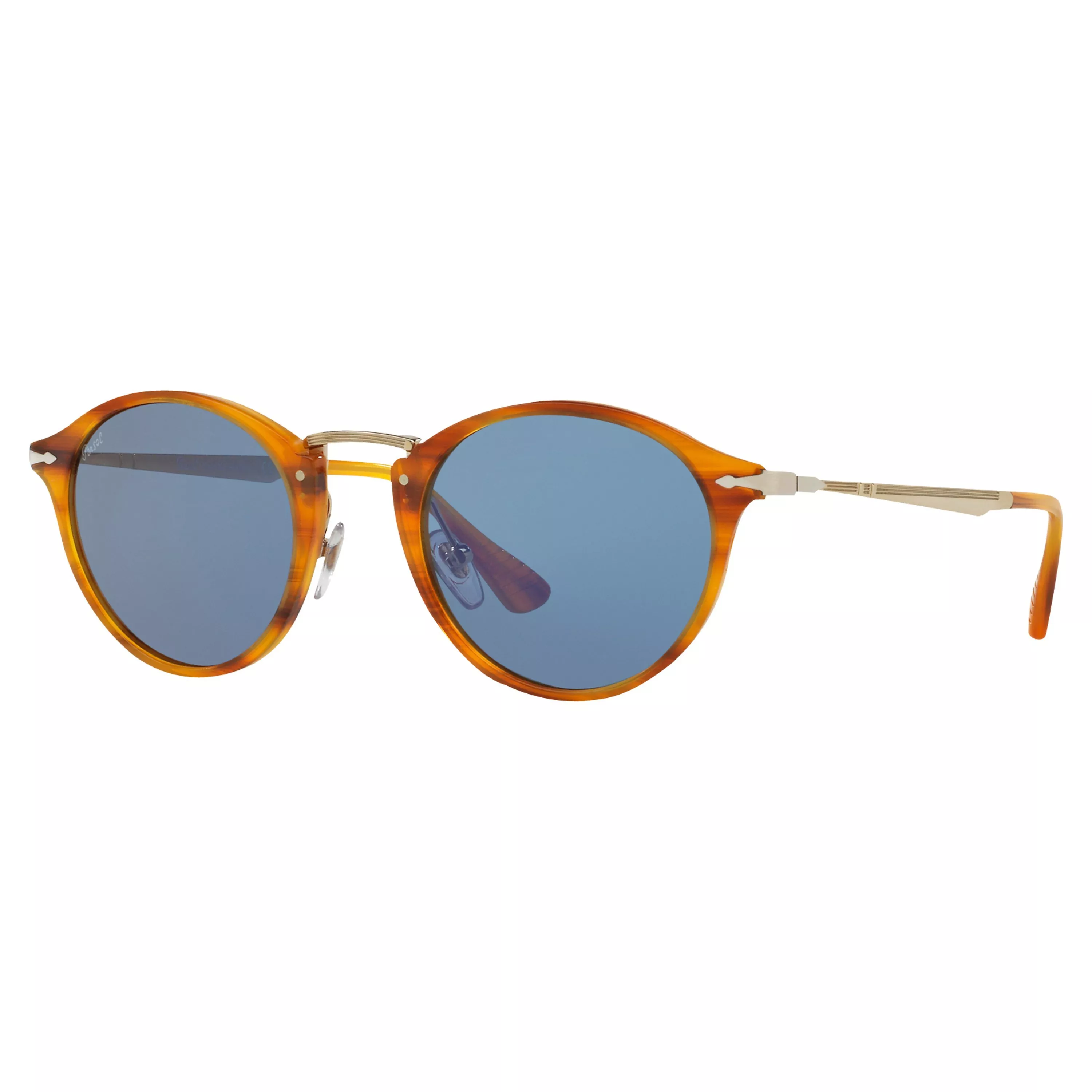 Persol PO3166S Calligrapher Edition Oval Sunglasses Havana Blue