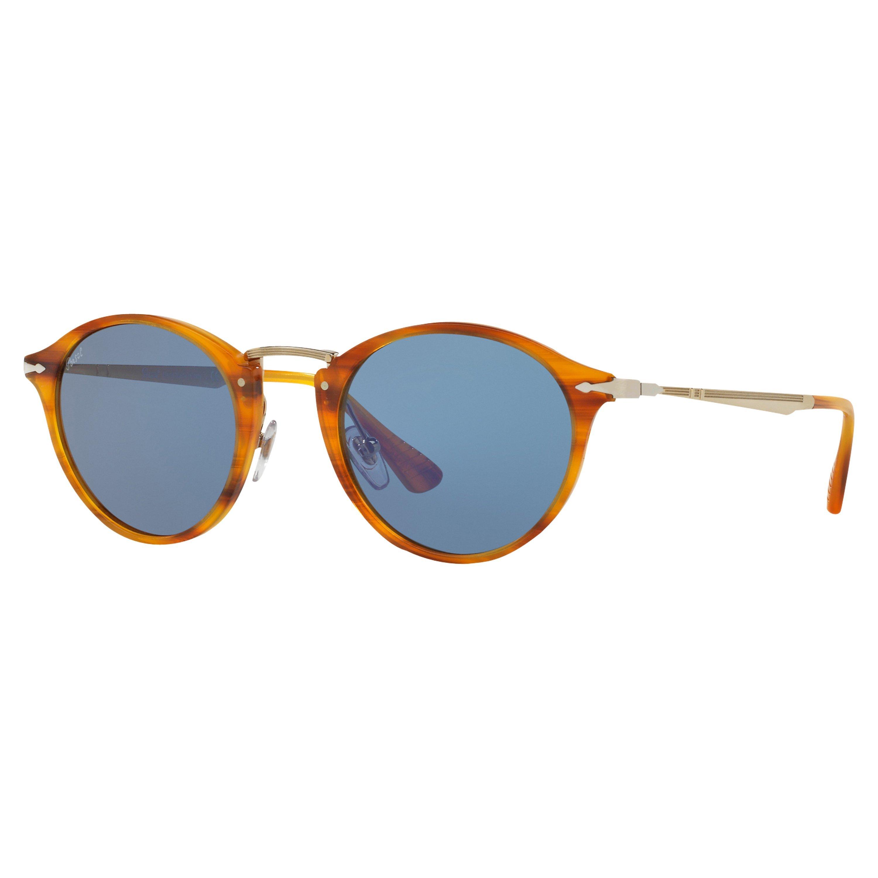 Persol PO3166S Calligrapher Edition Oval Sunglasses Havana Blue